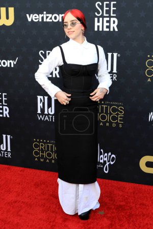 Photo for LOS ANGELES - JAN 14:  Billie Eilish at the 29th Annual Critics Choice Awards - Arrivals at the Barker Hanger on January 14, 2024 in Santa Monica, CA - Royalty Free Image