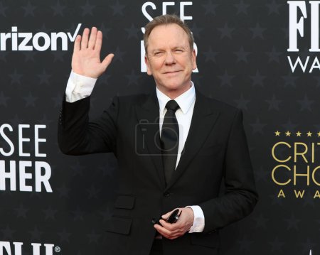 Photo for LOS ANGELES - JAN 14:  Kiefer Sutherland at the 29th Annual Critics Choice Awards - Arrivals at the Barker Hanger on January 14, 2024 in Santa Monica, CA - Royalty Free Image