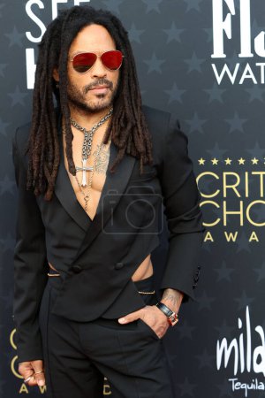Photo for LOS ANGELES - JAN 14:  Lenny Kravitz at the 29th Annual Critics Choice Awards - Arrivals at the Barker Hanger on January 14, 2024 in Santa Monica, CA - Royalty Free Image