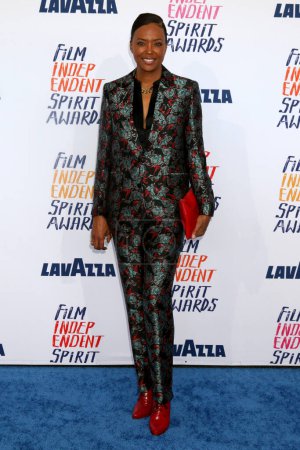 Téléchargez les photos : LOS ANGELES - 25 février : Aisha Tyler aux 2024 Film Independent Spirit Awards on the Beach le 25 février 2024 à Santa Monica, CA - en image libre de droit