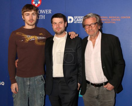 Photo for LOS ANGELES - JAN 13:  Miles Heizer, Noah Pritzger, Griffin Dunne at the Ex-Husbands Screening - Closing Night PSIFF at the Richards Center for the Arts on January 13, 2024 in Palm Springs, CA - Royalty Free Image
