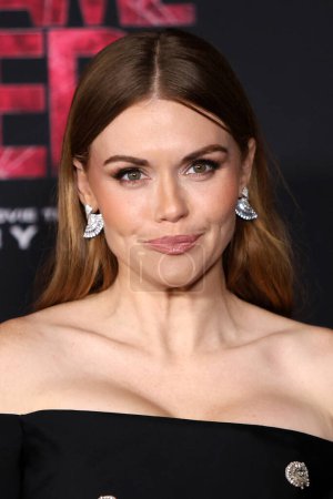 Photo for LOS ANGELES - FEB 12:  Holland Roden at the Madame Web Premiere at the Village Theater on February 12, 2024 in Westwood, CA - Royalty Free Image