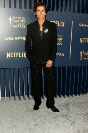 Téléchargez les photos : LOS ANGELES - 25 février : Matt Bomer au 30e Screen Actors Guild Awards à l'Auditorium du Sanctuaire le 25 février 2024 à Los Angeles, C - en image libre de droit
