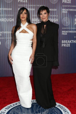 Photo for LOS ANGELES, USA - APRIL 13:  Kim Kardashian, Kris Jenner at the 10th Annual Breakthrough Prize Ceremony at the Academy Museum of Motion Pictures on April 13, 2024 in Los Angeles, CA - Royalty Free Image