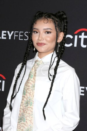 Photo for LOS ANGELES, USA - APRIL 14:  Kiawentiio, Kiawentiio Tarbell at PaleyFEST 2024 - Avatar:  The Last Airbender at the Dolby Theater on April 14, 2024 in Los Angeles, CA - Royalty Free Image