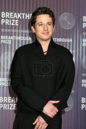 Photo for LOS ANGELES, USA - APRIL 13:  Charlie Puth at the 10th Annual Breakthrough Prize Ceremony at the Academy Museum of Motion Pictures on April 13, 2024 in Los Angeles, CA - Royalty Free Image