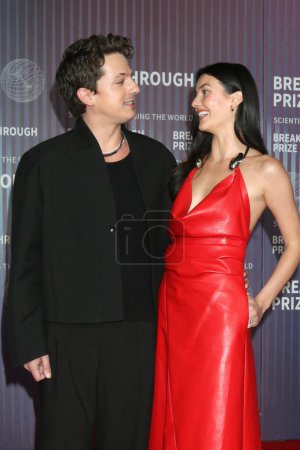 Photo for LOS ANGELES, USA - APRIL 13:  Charlie Puth, Brooke Sansone at the 10th Annual Breakthrough Prize Ceremony at the Academy Museum of Motion Pictures on April 13, 2024 in Los Angeles, CA - Royalty Free Image