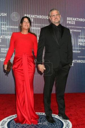 Photo for LOS ANGELES, USA - APRIL 13:  Patty Jenkins, Sam Sheridan at the 10th Annual Breakthrough Prize Ceremony at the Academy Museum of Motion Pictures on April 13, 2024 in Los Angeles, CA - Royalty Free Image