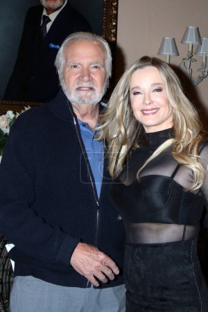 Photo for LOS ANGELES, USA - APRIL 26:  John McCook, Jenniofer Gareis at the on set Celebration of The Bold and the Beautiful 2024 Emmy Nominations at the Bold and Beutiful Set at Television City on April 26, 2024 in Los Angeles, CA - Royalty Free Image