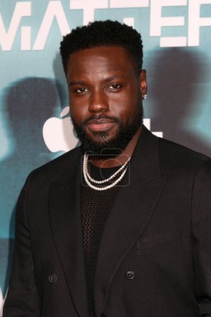 Photo for LOS ANGELES, USA - APRIL 29:  Dayo Okeniyi at the Dark Matter AppleTV+ Series Premiere at the Hammer Museum on April 29, 2024 in Westwood, CA - Royalty Free Image
