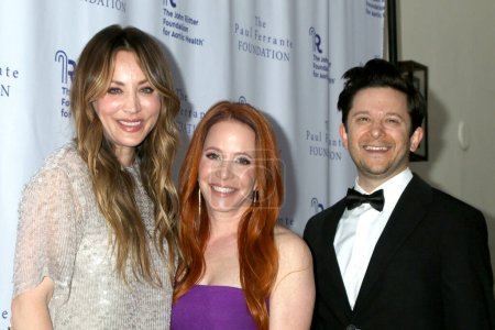 Photo for LOS ANGELES, USA - MAY 9, 2024:  Kaley Cuoco, Amy Davidson, Martin Spanjers at the John Ritter Foundation Evening From the Heart Gala at the Sunset Room on May 9, 2024 in Los Angeles, CA - Royalty Free Image