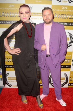 Photo for LOS ANGELES, USA - MAY 3, 2024:  Orla Nuthin, Derek Murphy at the 15th LA WEBFEST Award Ceremony at the Barnsdall Gallery Theater on May 3, 2024 in Los Angeles, CA - Royalty Free Image