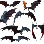 Fantasy Demon or Devil Wings, Bat Wings or Dragon Wings in different poses