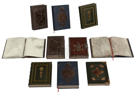 Photo for CGI Render of Old Magic Books - Royalty Free Image