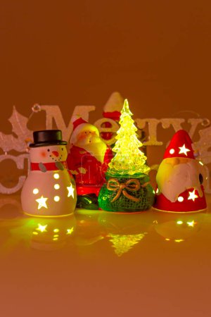 Foto de Shoot multiple Christmas ornaments and illuminations - Imagen libre de derechos