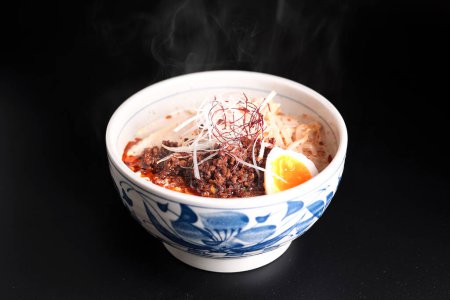 Photo for Chinese cuisine, spicy dandan noodles arranged in Japan - Royalty Free Image