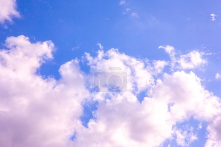 Photo for Blue sky and white clouds in summer - Royalty Free Image