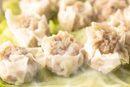 Photo for Steamed food made at home Taiwanese cuisine Shooting Shumai - Royalty Free Image