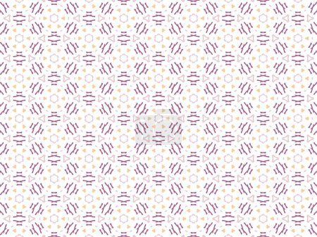 Photo for Vector Illustration of Purple Abstract Mandala or Ikat Texture Seamless Pattern for Wallpaper Background - Royalty Free Image
