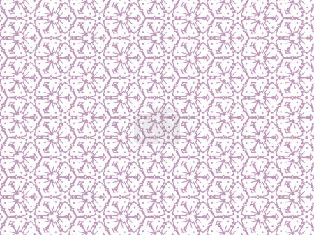 Foto de Ilustración vectorial de Mandala abstracto púrpura o patrón sin costura de textura de Ikat para fondo de pantalla - Imagen libre de derechos