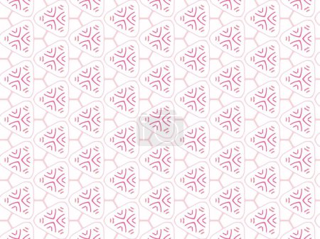 Photo for Vector Illustration of Pink Abstract Mandala or Ikat Texture Seamless Pattern for Wallpaper Background - Royalty Free Image
