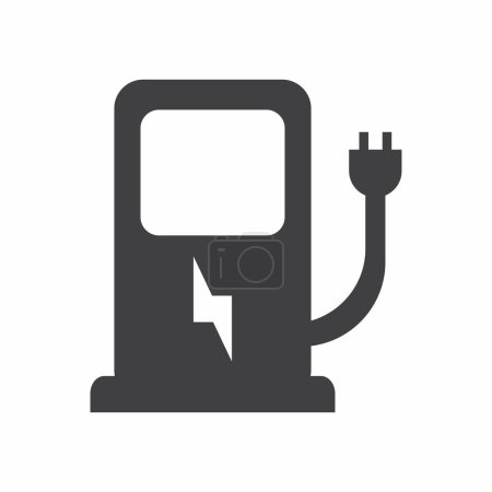 gas station or charger vector illustration icon background 