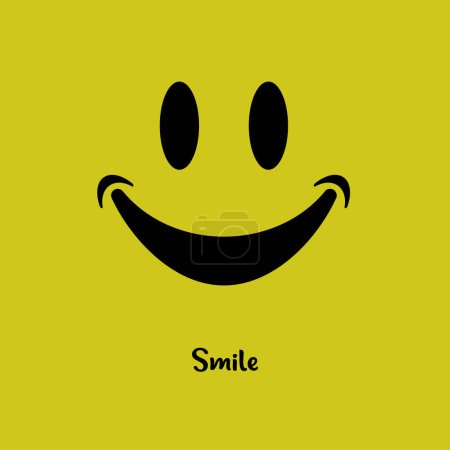 Illustration for Smile logo design template vector illustration - Royalty Free Image