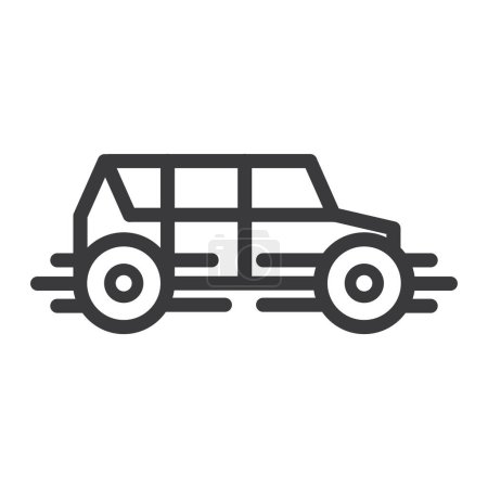 Téléchargez les illustrations : Logo croisé icône de voiture vectorielle design simple. Style minimaliste - en licence libre de droit