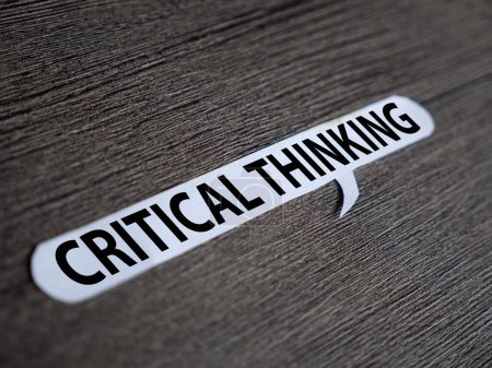 Photo for Critical thinking, text words typography written on paper, life and business motivational inspirational concept - Royalty Free Image