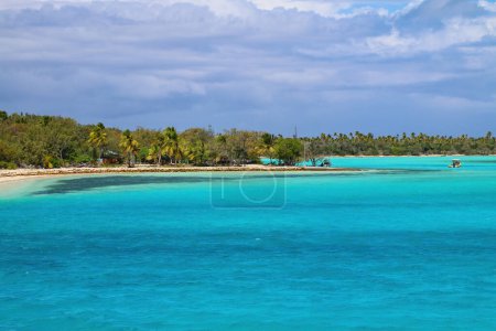 Foto de Lekiny Bay entre Ouvea e Islas Mouli, Islas de la Lealtad, Nueva Caledonia. - Imagen libre de derechos