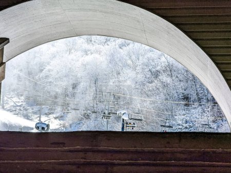 Téléchargez les photos : Paysages et scènes d'hiver à la montagne de hêtre nord carolina - en image libre de droit