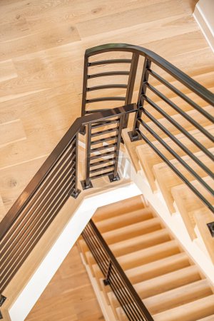 Foto de Escalera interior y barandillas detalles de cerca - Imagen libre de derechos