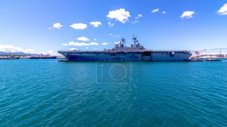 Photo for Pearl harbor battleship scenes in oahu hawaii - Royalty Free Image