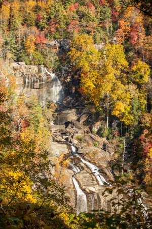 Foto de Whitewater Falls en Jocassee Gorge Carolina del Norte - Imagen libre de derechos