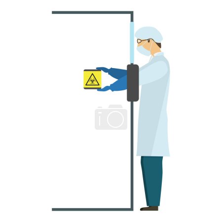 Illustration for Set of Characters Carrying Out Scientific Researches. Vector Illustration.. Item 4 - Royalty Free Image