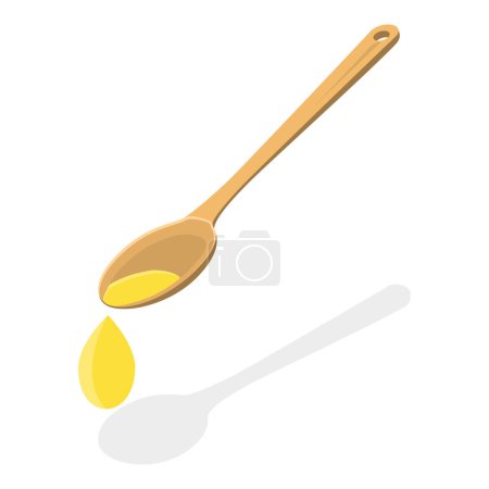 Illustration for 3D Isometric Flat Vector Illustration of Cooking Ingredients, Culinary Food Icons. Item 7 - Royalty Free Image