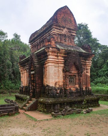 Hoi An, Vietnam - 6 Feb, 2024: My Son Hindu temple built during the Champa kingdom, Vietnam