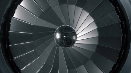 Photo for Aviation concept. Aircraft turbine. Jet engine. 3d illustration. - Royalty Free Image