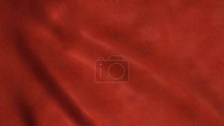 Red waving cloth in motion. Abstract red silk textile. 3d illustration.