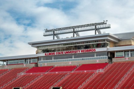 Photo for NORMAL, IL, USA - OCTOBER 18, 2023: Hancock Stadium on the campus of Illinois State University. - Royalty Free Image