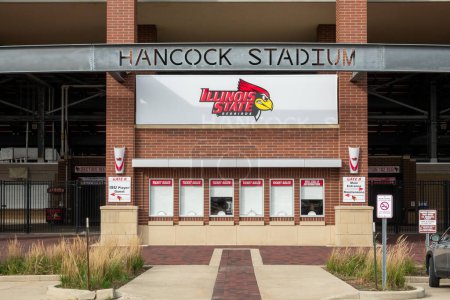 Photo for NORMAL, IL, USA - OCTOBER 18, 2023: Hancock Stadium on the campus of Illinois State University. - Royalty Free Image