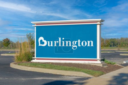 Photo for ST. LOUIS, MO, USA - OCTOBER 20, 2023: Burlington retail store exterior sign and trademark logo. - Royalty Free Image