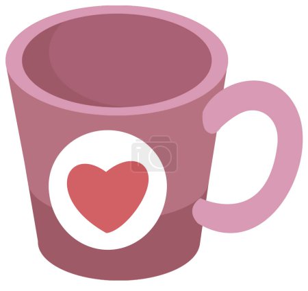 Foto de Escena de dibujos animados con taza para café o té ilustración aislada para niños - Imagen libre de derechos