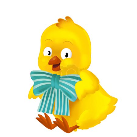 Téléchargez les photos : Happy easter chicken isolated illustration for children - en image libre de droit
