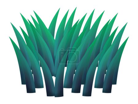 Foto de Cartoon nature element grass isolated illustration - Imagen libre de derechos