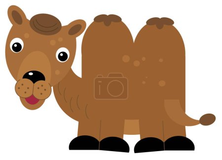 Foto de Escena de dibujos animados con ilustración aislada de camello para niños - Imagen libre de derechos