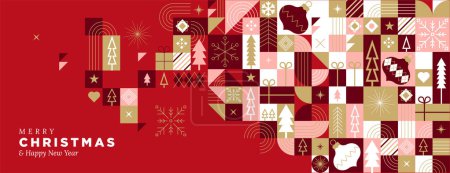 Téléchargez les photos : Joyeux Noël d'affaires et bonne année carte. Illustration vectorielle pour carte de vœux, carte d'invitation de fête, bannière de site Web, bannière de médias sociaux, matériel de marketing. - en image libre de droit