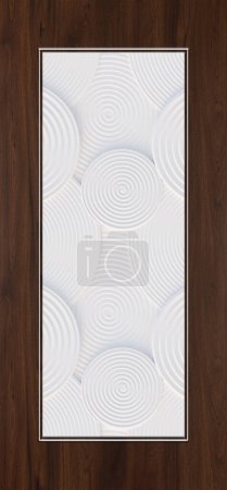 Téléchargez les photos : Nouveau design de peau de porte stratifiée moderne en bois imprimable et papier peint de fond - en image libre de droit