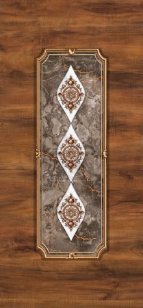 Photo for New Printable wooden modern laminate door skin design and background wall paper - Royalty Free Image