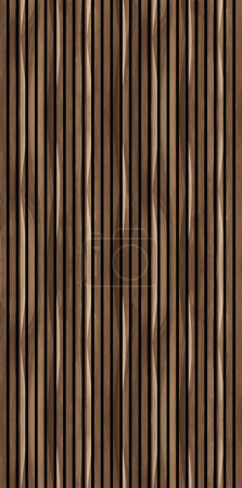 Foto de Listones de madera. Línea de listones de madera natural organizar patrón textura fondo - Imagen libre de derechos